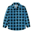 thumbnail image 4 of Wancir Toddler Baby Boys Plaid Flannel Shirt Long Sleeve Button Down Shirts, 4 of 7