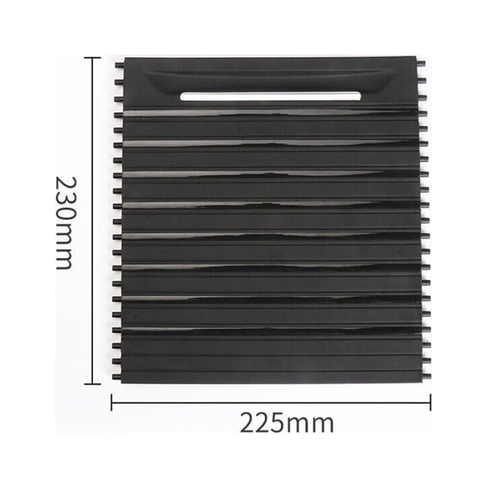 Car Center Console Cup Holder Tray Roller Blind Cover For BMW F15 F85 X5 X5M X6M