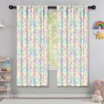 thumbnail image 5 of Unicorn and Star Pink Pattern Insulated Teens Curtains Set Of 2, Bedroom Essentials, Toddler Room Decor 42x63in(106x160cm), 5 of 5