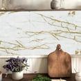 thumbnail image 5 of 20Pcs Peel and Stick Tiles Wall Stickers Decals Gray Gold Marble Pattern 6x6in Vinyl Self Adhesive Waterproof Kitchen Bathroom DIY Decor, 5 of 8