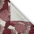 thumbnail image 4 of Ambesonne Floral Grommet Curtain Single Panel, Chrysanthemums Blooms Art, 50"x60", Maroon White, 4 of 5