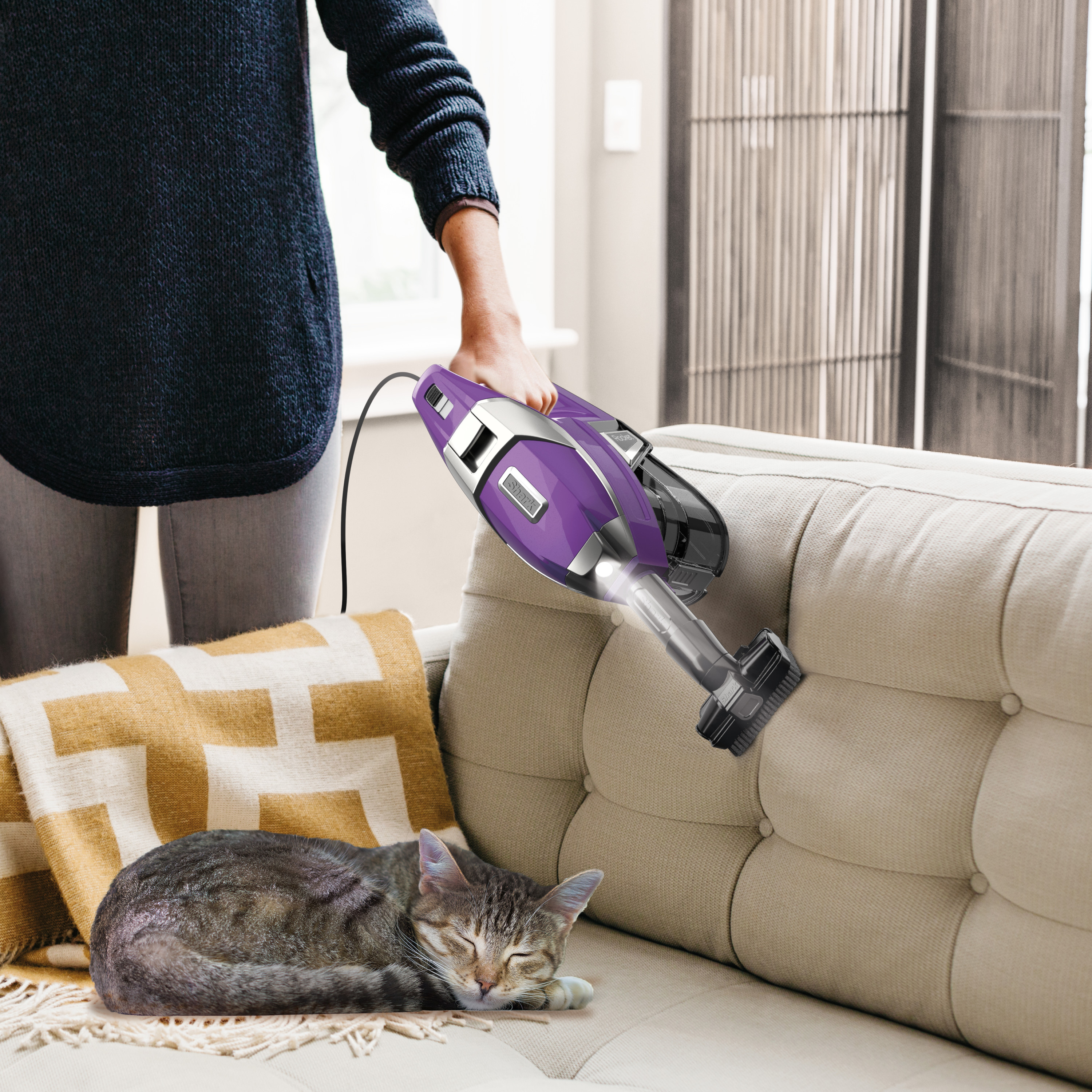 Shark Rocket Pet Pro Corded Stick Vacuum Cleaner with Self-Cleaning Brushroll, ZS350 - image 3 of 11