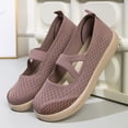 thumbnail image 6 of VeFlora Women's Breathable Mesh -On Walking Shoes, Lightweight Casual Sneakers, Comfortable Flat Footwear for All-Day Wear, Non-, Multi-Color Options(Pink/41), 6 of 8