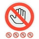 thumbnail image 1 of 5 hojas de adhesivo de señal de no tocar, precaución, peligro, calcomanía adhesiva, señal de no tocar, 1 of 6