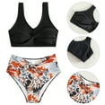 thumbnail image 3 of BULLPIANO Girl's Cute Two Piece Bikini Set High Waisted Swimsuits Sports Floral Bikini Sets Bathing Suits for Teens Girls, 3 of 7