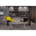 thumbnail image 6 of Modern Home Spyder Contemporary Adjustable Height Barstool/Bar Chair (Black/Yellow), 6 of 6