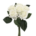 thumbnail image 4 of Pack of 6 stems-Real touch rose bouquet, 4 of 8