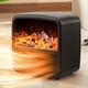 thumbnail image 1 of Lámpara de llama simulada Calentador de aire caliente de escritorio Ventilador silencioso de 2 velocidades Uso en interiores, 1 of 7