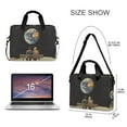 thumbnail image 3 of FORMRS 16" Laptop Bag Carrying Sleeve Case with Handle Travel Shoulder Briefcase, Sitting on The Moon, 3 of 8