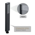 thumbnail image 3 of CASAINC 1-Spray Patterns with 2.5 12 in. Wall Mount Dual Shower Heads with Body Sprays in Matte Black, 3 of 9