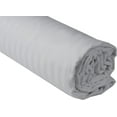 thumbnail image 5 of Fitted Bed - 1 Pack 60x80x16 in. - Queen White Stripe Deep Pocket Bottom Sheet - Soft Cotton Blended Shrinkage & Fade - Ideal for Hotel, Motel & Rental Properties, 5 of 6