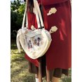 thumbnail image 5 of Bolsos de hombro japoneses kawaii para mujer, bolso transparente de cuero PU, bolso de mano JK, bolso de mano, estilo preppy, bolso cruzado lindo de moda, 5 of 5