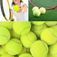 thumbnail image 3 of 6Pcs Pack Tennis Balls Wear-Resistant Elastic Training Balls 66mm Ladies Beginners Practice Tennis Ball,Black, 3 of 5