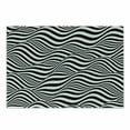 thumbnail image 1 of Abstract Surreal Cutting Board, Optical Illusion Look Monochrome Stripes Waves Print, Decorative Tempered Glass Cutting and Serving Board, in 3 Sizes, by Ambesonne, 1 of 2