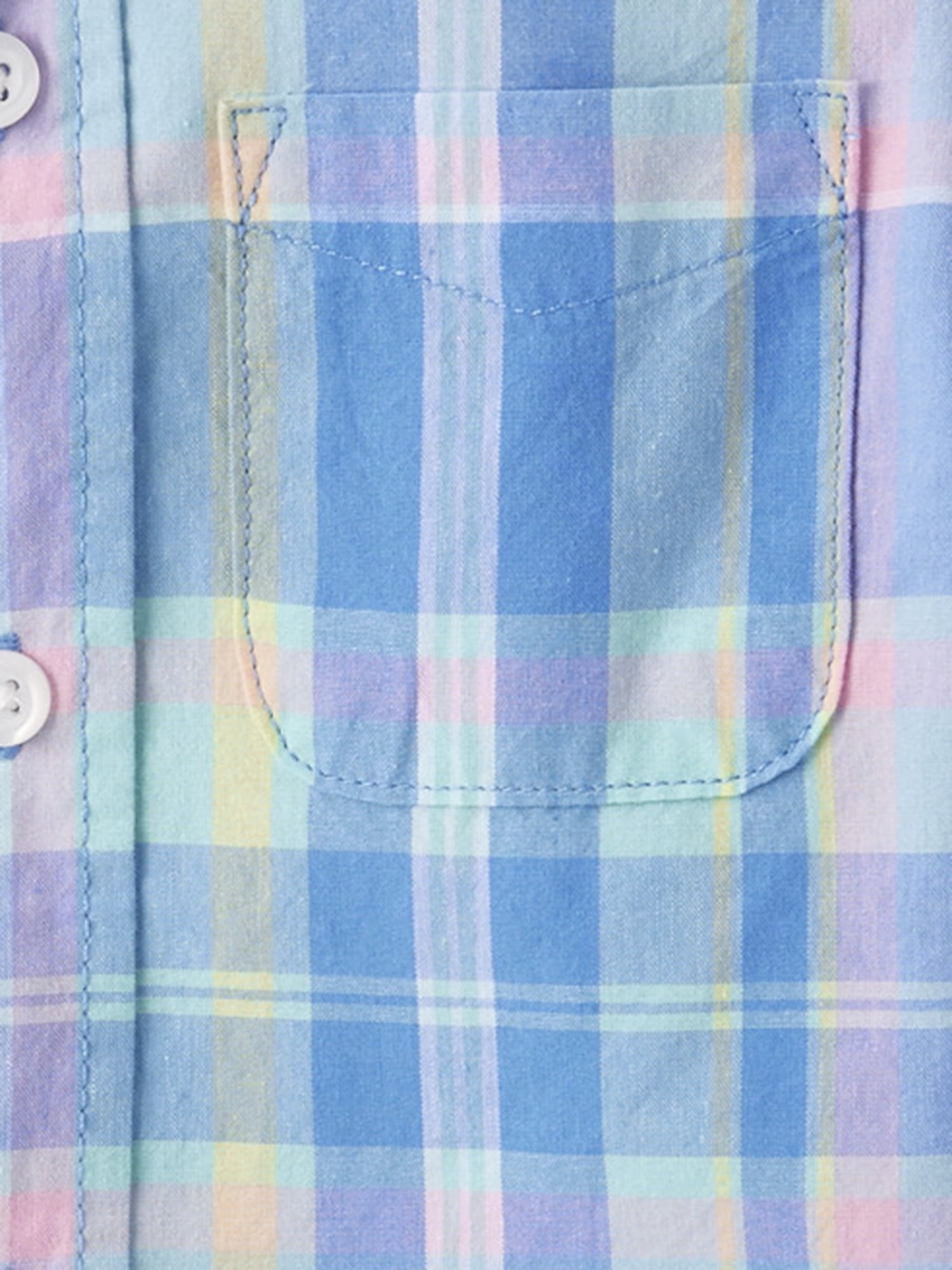The Children's Place Baby Toddler Boys Short Sleeve Button Up Shirt, Sizes 6M-5T