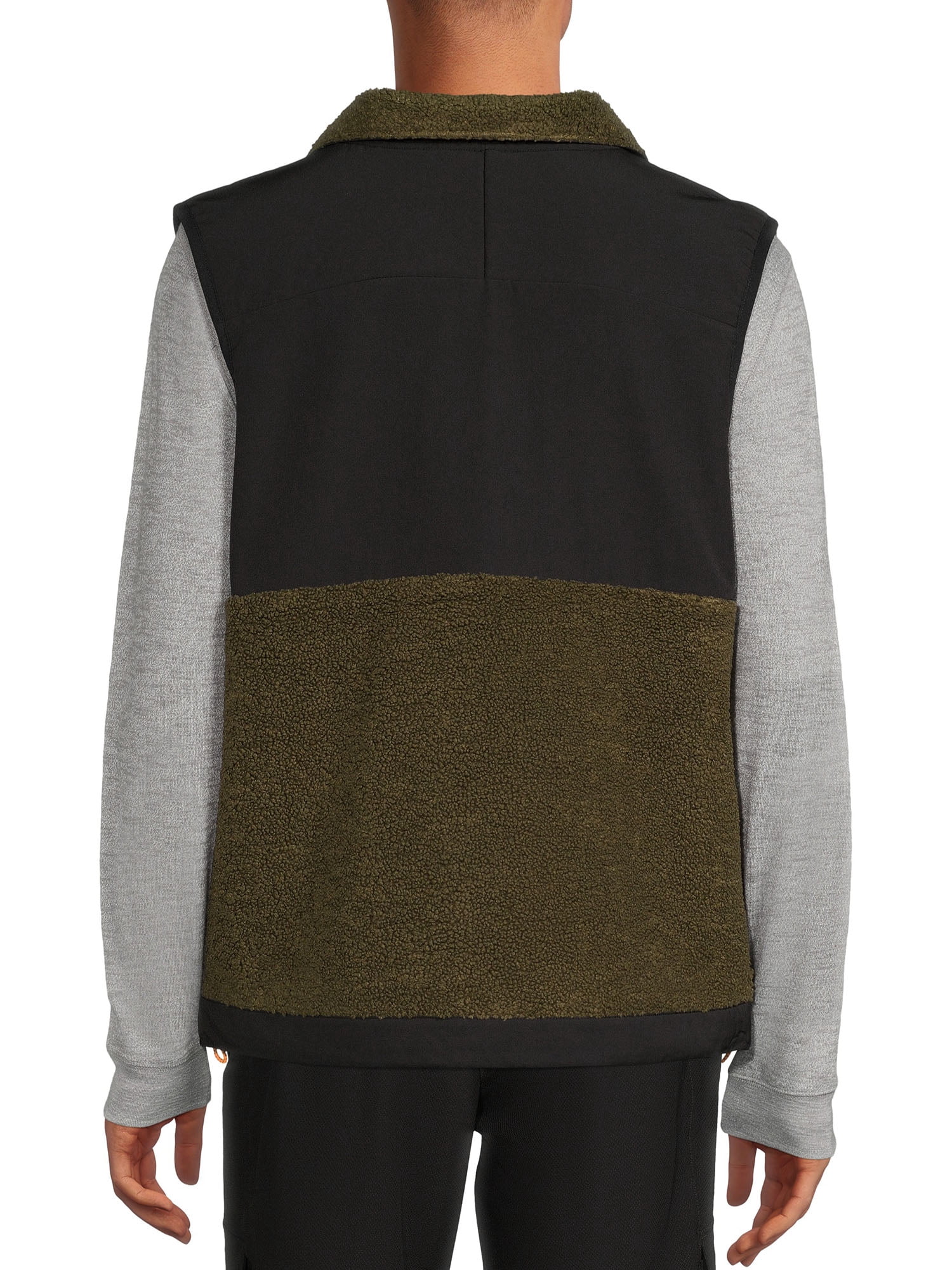 Russell Men's & Big Men's Faux Sherpa Vest, Sizes up to 3XL