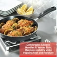 thumbnail image 3 of Signature Non Stick Sauce Pan w/Glass Lid 3 Quart, Oven Broiler Safe 350F, Scratch Resistant, Comfortable handle, Versatile & Convenient, Cookware, Pots and Pans, Dishwasher Safe, Black, 3 of 5