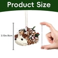 thumbnail image 3 of 1 Pcs Woodland Animal Xmas Ornaments,Lifelike Forest Animal Figurines,Animals Christmas Tree Ornaments,2D Acrylic Christmas Tree Decoration,Animal Xmas Hanging Ornament For Christmas Tree,D, 3 of 7