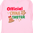 thumbnail image 4 of Inktastic Christmas Official Cookie Taster with Bell and Star Cookie Boys or Girls Long Sleeve Toddler T-Shirt, 4 of 5