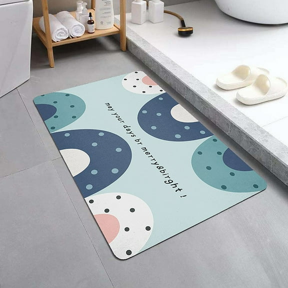 RuiJiao Premium 40x60cm Diatomite Absorbent Mat - Quick Dry, Non-Slip, Ideal for Bathrooms and Entrances, Ultra-Absorbent and Comfortable Floor Coverage