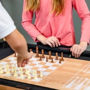 Sunnydaze 10-in-1 Multi-Game Table, Light Wood Look