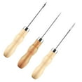 thumbnail image 1 of Abbracc 3Pcs Sewing Awl Punching Punch Hole Needle for Canvas DIY Handmade Leather Craft, 1 of 3