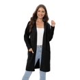 thumbnail image 7 of EFINNY Women's Lightweight Mid-Length Cardigan Sweater Long Sleeve Basic Knit Cardigan Lounge Open Front Sweater Outwear with Pockets, 7 of 7