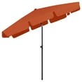 thumbnail image 3 of vidaXL Beach Parasol Terracotta Polyester Medium Tiltable, 3 of 7