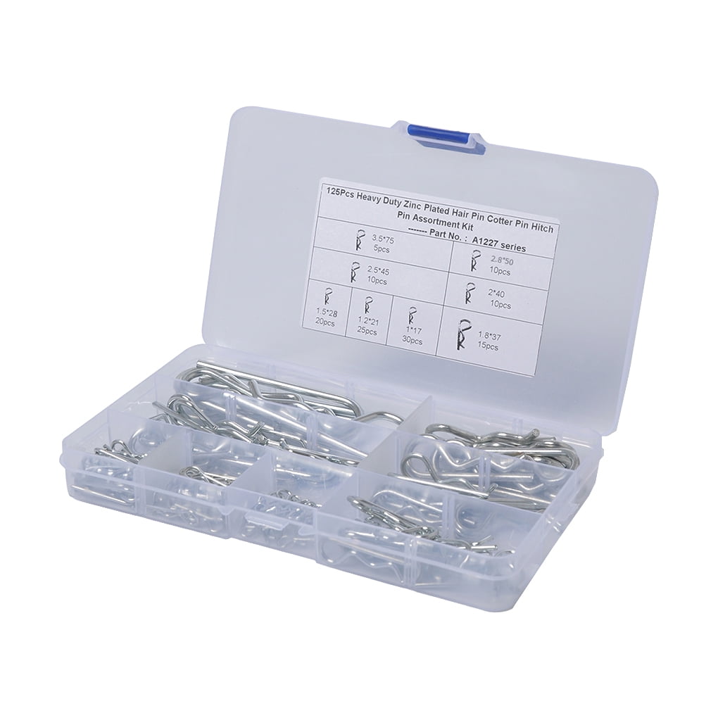Linch Pins 10-Piece Linch Pin Kit - 1/4 X 1-3/4 Heavy Duty Lock Pins For Tractors, Trailers, Trucks & Mowers Cotter Pins Assortment Kit