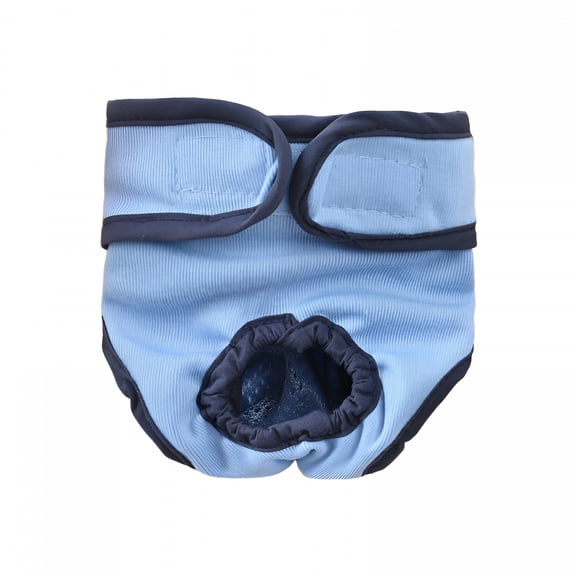 TELOLY Comfortable Dog Underwear Dog Diapers Pants Male Female to Put On/Off Breathable Physiological Pants Reusable Sanitary Panties for Small to Large Dogs (1Pcs, Blue, Xl)