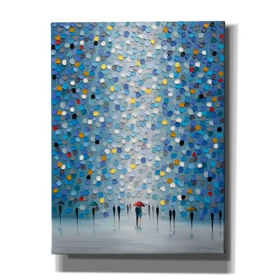 Epic Graffiti 'Blue Heaven' by Ekaterina Ermilkina, Canvas Wall Art, 12"x16"