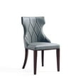 thumbnail image 3 of Manhattan Comfort Reine 18.5" Faux Leather Dining Chair in Pebble (Set of 2), 3 of 11