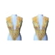 thumbnail image 3 of Wosthever Apliques de encaje para corpiño de boda DIY o accesorio para vestido de baile cuentas 3D bordadas con diamantes de imitación amarillo amarillo un 2Conjunto, 3 of 6