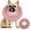 Pink, variant on 1Pcs Dog Recovery Collar, Waterproof Soft Dog Cone After Surgery, Comfy Protective Elizabethan Collar Alternative for Dogs Cats, Adjustable Pet Neck Donut Cone Anti-Licking Biting Wounds 【 Navy Blue】