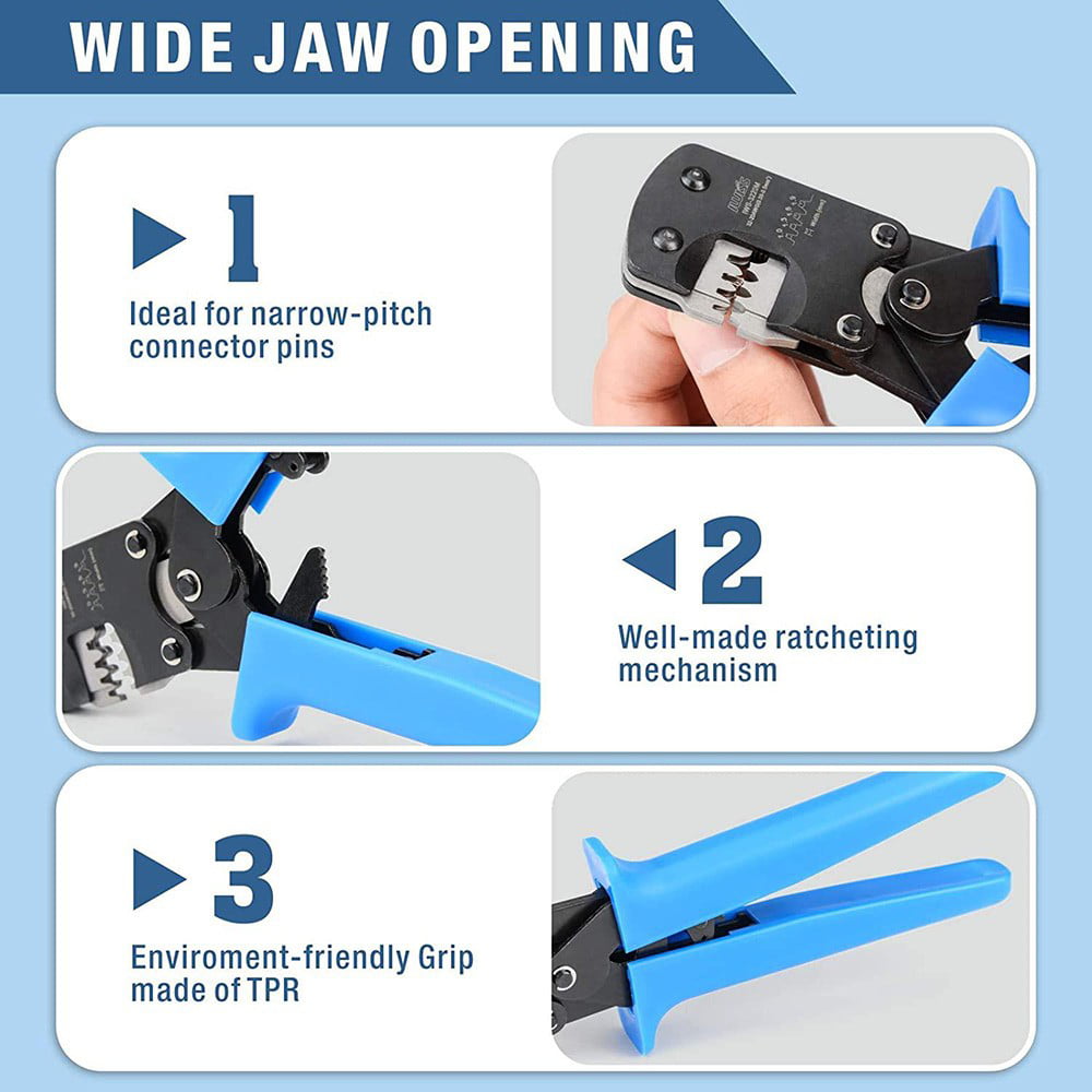 Mikro Anschlüsse Pin Crimping Werkzeug 0.03-0.52mm ² 32-20AWG for Molex Jst Tyco 