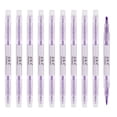 thumbnail image 1 of Unique Bargains Highlighter Pen, Double Ended, Broad and Fine Point, Purple, 10 Pack, 1 of 6
