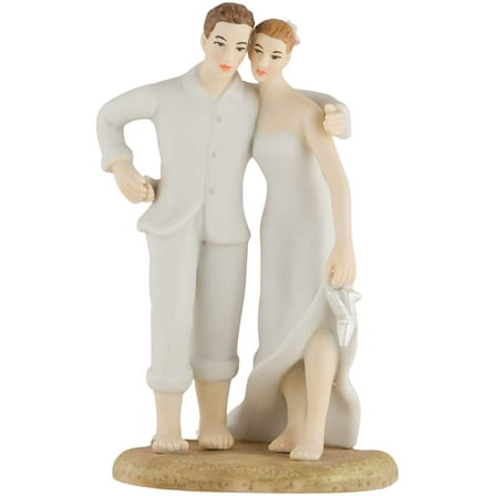 Weddingstar Beach Bride And Groom Figurine Porcelain Cake Topper