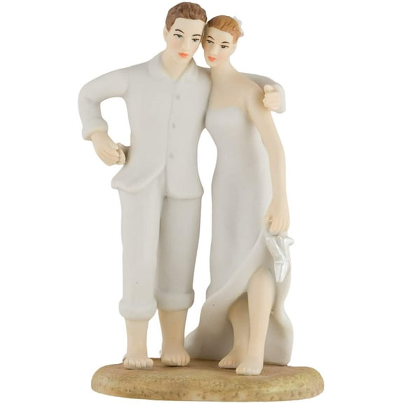 Weddingstar Beach Bride And Groom Figurine Porcelain Cake Topper