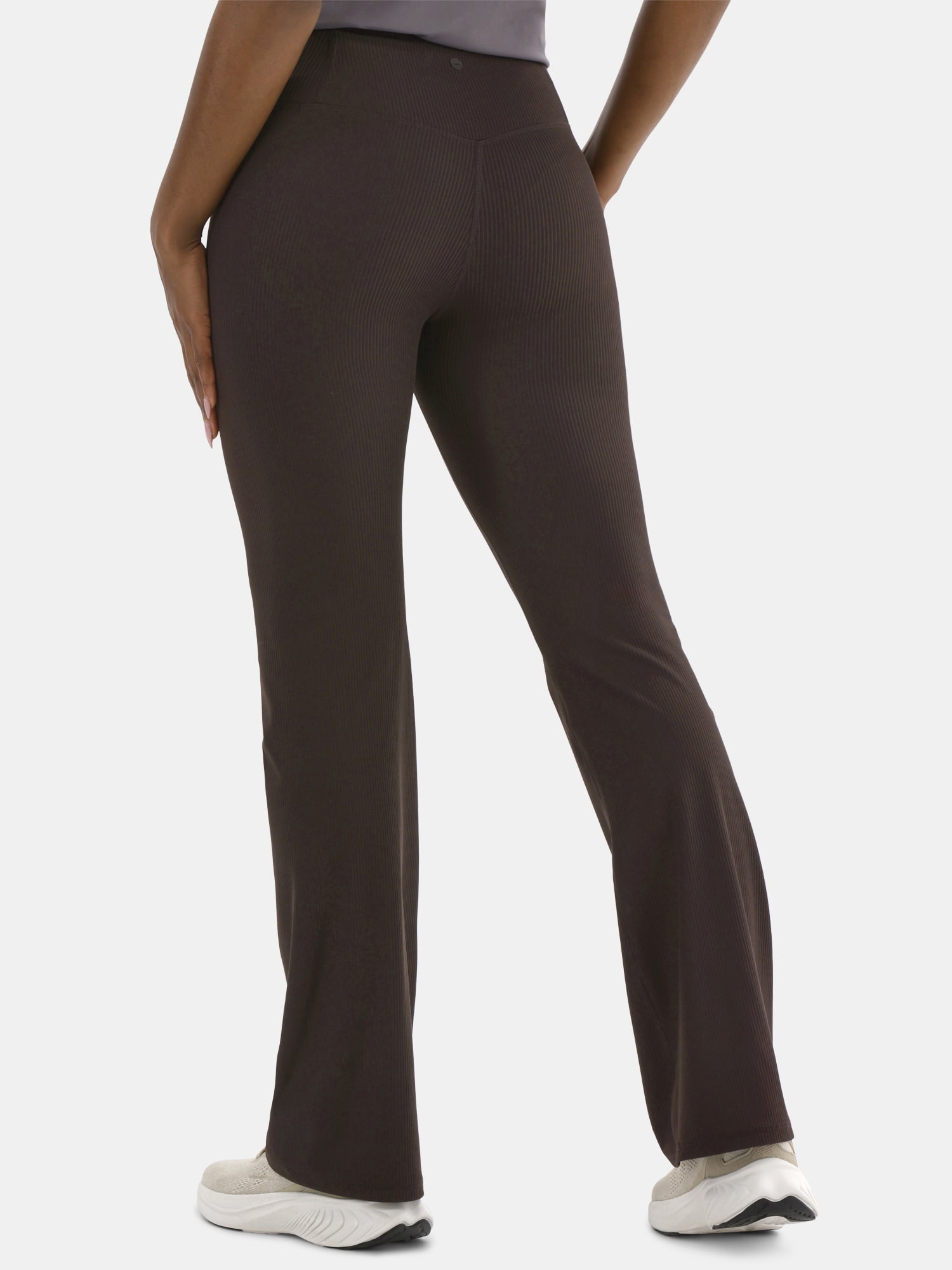 Avia Women's Ribbed SoftSculpt Flare Active Leggings with UPF 50, 31.5" Inseam, Sizes XS-XXXL