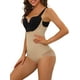 thumbnail image 4 of INSPIRAR CHIC Día de la Madre Mallas de Control de Abdomen para Mujeres Ropa Interior Moldeadora con Tirantes Ajustables Mono de Cuerpo Abierto Color Beige Medio, 4 of 5