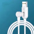 thumbnail image 3 of axGear 3Ft USB to Lightning Cable Right Angle 90 Degree Fast Charging Cable with Socket for Easy Storage (White Only), 3 of 5