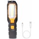 thumbnail image 1 of Luz de trabajo LED, linterna recargable por USB, lámpara de taller portátil, lámpara de inspección COB giratoria, linterna magnética con imán y gancho y 4 modos para mecánicos, garajes de automóviles, 1 of 5