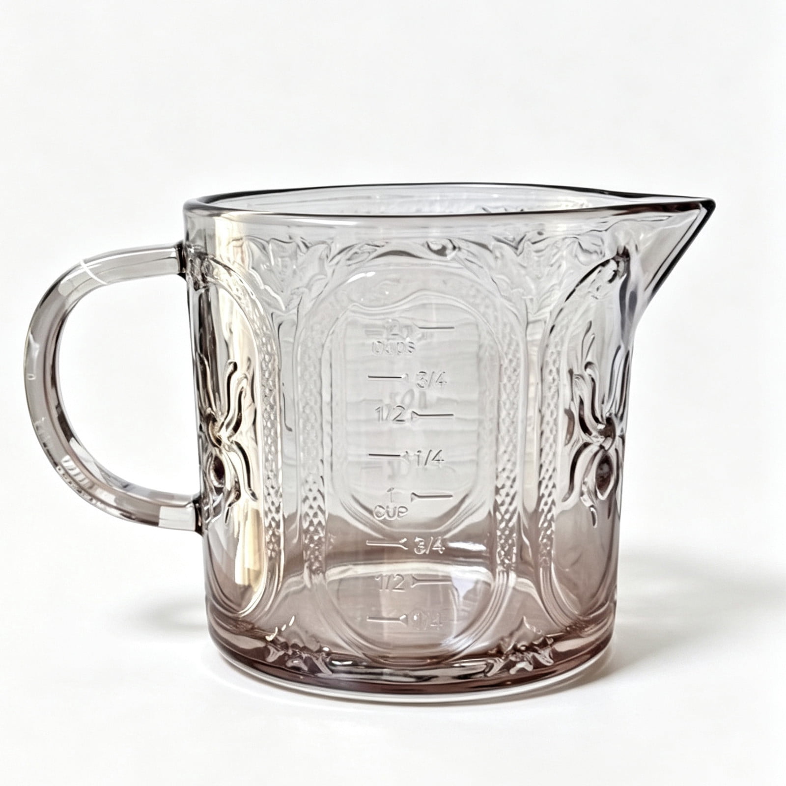Pyrex Prepware Large 8-Cup Glass Measuring Cup, Clear with Red Lid