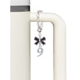 thumbnail image 3 of Delight Jewelry Silvertone Number - 9 - Silvertone Black Bow Charm Accessory for Tumblers and Thermal Cups, 3 of 4
