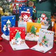 thumbnail image 3 of Tarjetas de Feliz Navidad, árbol de Navidad, regalo de invierno, tarjetas Pop-Up, pegatinas de decoración de Navidad, tarjetas de felicitación de Año Nuevo cortadas con láser, 3 of 4
