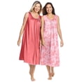 thumbnail image 4 of Only Necessities Plus Size 2-Pack Sleeveless Nightgown, 4 of 6