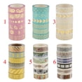 thumbnail image 4 of Cinta adhesiva decorativa Washi Tape Gloria 6 piezas Rosado, 4 of 9