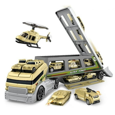 Military Truck 18 inch with 7 different military vehicles and 1 (Best Military Helicopter In The World)