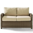 thumbnail image 6 of Afuera Living Modern 2 Piece Wicker Patio Sofa Set in Brown and Sand, 6 of 12
