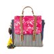 thumbnail image 1 of Bolso de dama AngeLozano  Mariana Backpack de Mezclilla con Telar Flores, 1 of 1